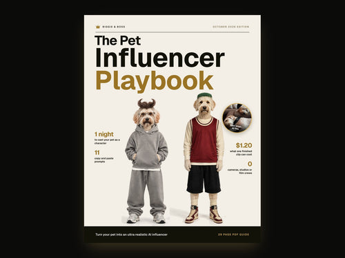 Cover of The Pet Influencer Playbook PDF by Biggie & Boss
